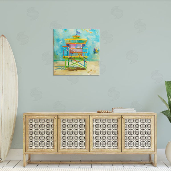 Stupell Industries Liz Jardine | Modern Lifeguard Hut Wall Art
