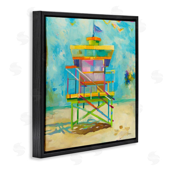 Stupell Industries Liz Jardine | Modern Lifeguard Hut Wall Art