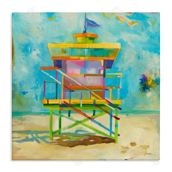 stupell industries Liz Jardine | Modern Lifeguard Hut Wall Art