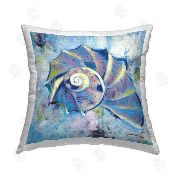 Stupell Industries Liz Jardine | Modern Nautilus Beach Shell Printed Throw Pillow