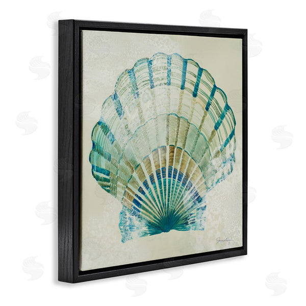 Stupell Industries Liz Jardine | Muted Blue Clam Shell Wall Art