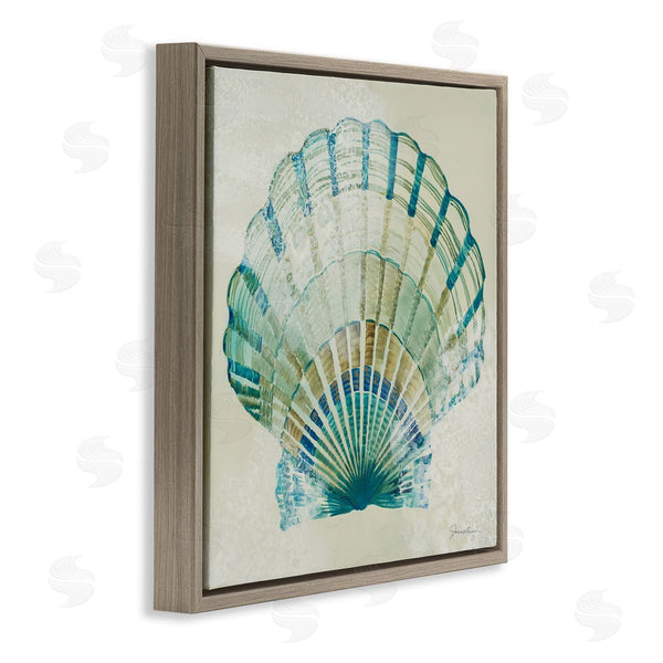 Stupell Industries Liz Jardine | Muted Blue Clam Shell Wall Art