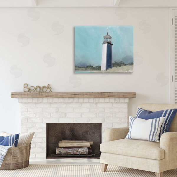 Stupell Industries Liz Jardine | Muted Lighthouse Landscape Wall Art