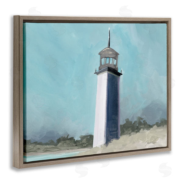 Stupell Industries Liz Jardine | Muted Lighthouse Landscape Wall Art