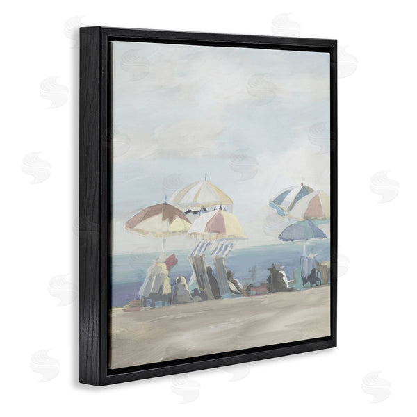 Stupell Industries Liz Jardine | Muted Summer Beach Umbrellas