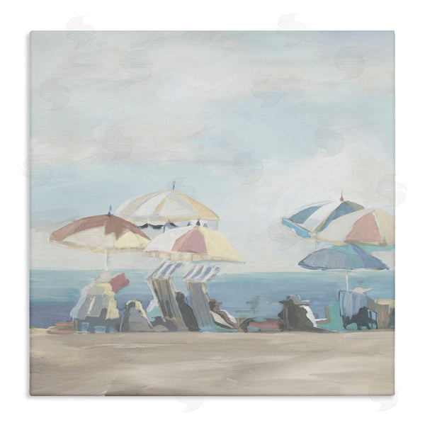 stupell industries Liz Jardine | Muted Summer Beach Umbrellas