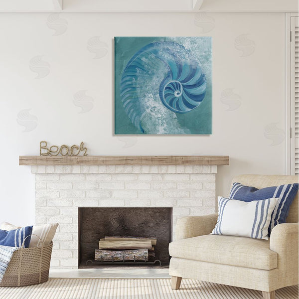 Stupell Industries Liz Jardine | Nautilus Shell Water Bubbles Wall Art
