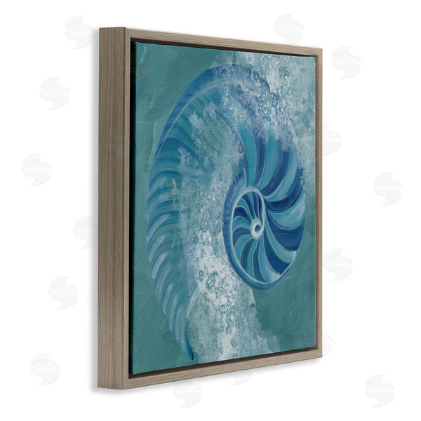 Stupell Industries Liz Jardine | Nautilus Shell Water Bubbles Wall Art