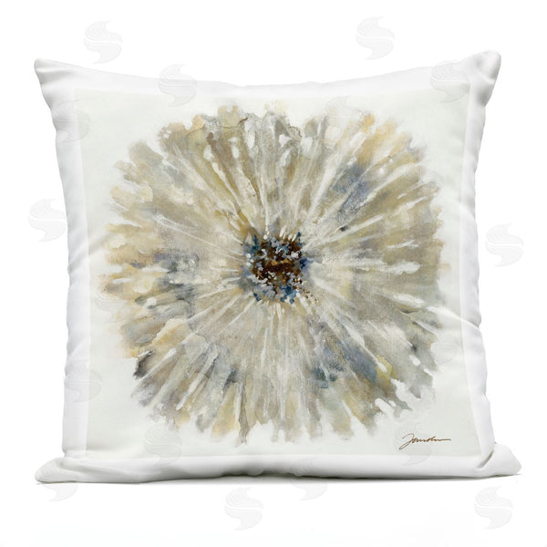 Stupell Industries Liz Jardine | Neutral Rustic Abstract Flower Printed Throw Pillow