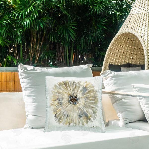Stupell Industries Liz Jardine | Neutral Rustic Abstract Flower Printed Throw Pillow