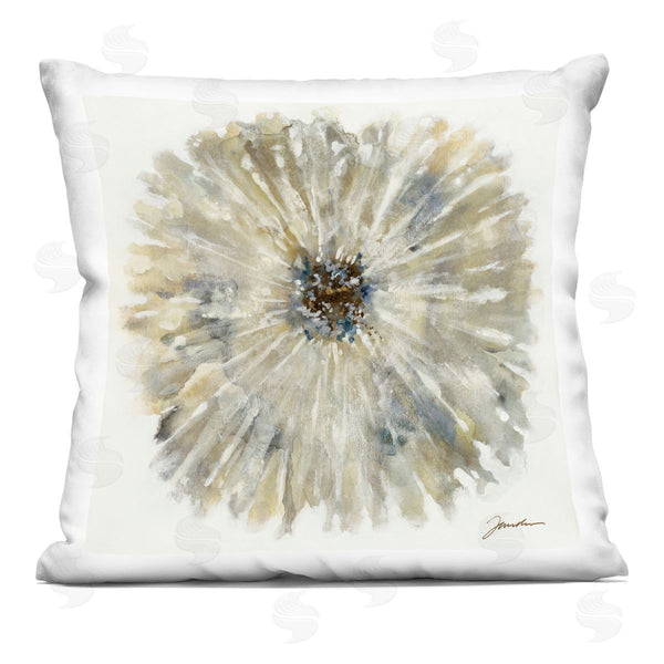 stupell industries Liz Jardine | Neutral Rustic Abstract Flower Printed Throw Pillow