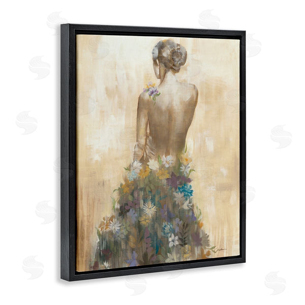 Stupell Industries Liz Jardine | Nude Female Body Soft Tone Flower Dress Wall Art