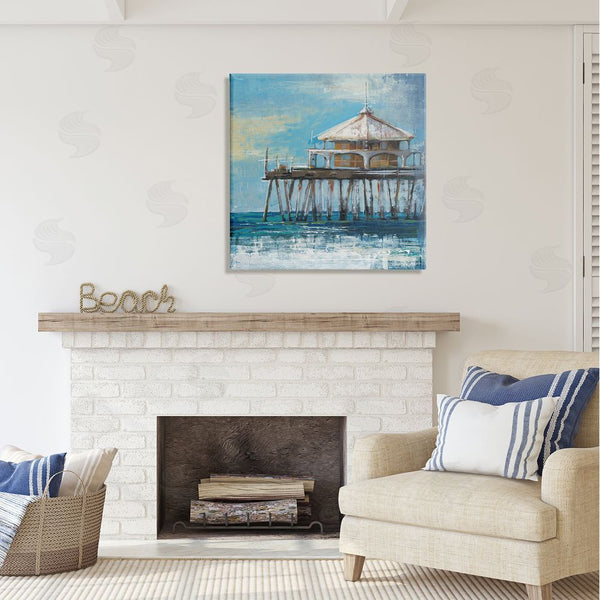 Stupell Industries Liz Jardine | Ocean Pier Painting Wall Art