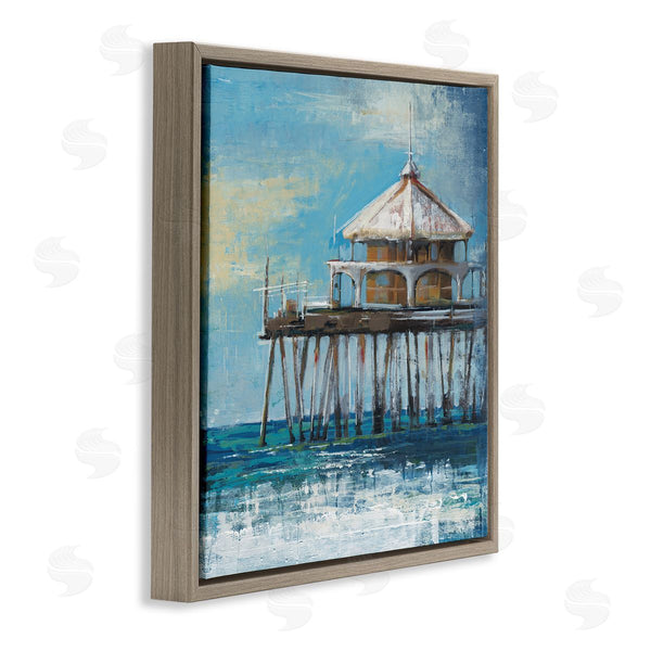 Stupell Industries Liz Jardine | Ocean Pier Painting Wall Art
