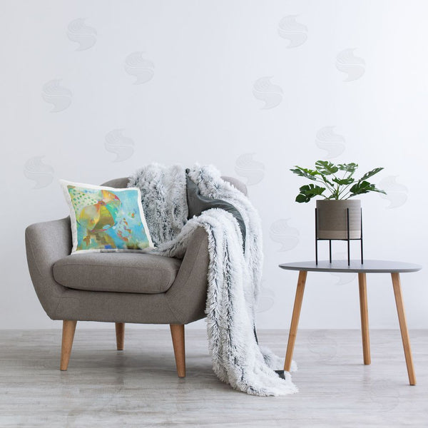 Stupell Industries Liz Jardine | Patterned Abstract Ball Printed Throw Pillow