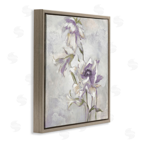 Stupell Industries Liz Jardine | Purple Curling Petals Wall Art