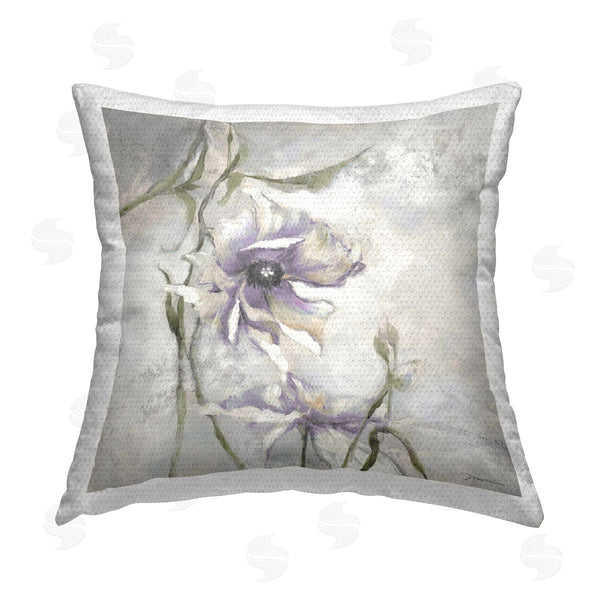 Stupell Industries Liz Jardine | Purple Floral Anemone Sprout Printed Throw Pillow