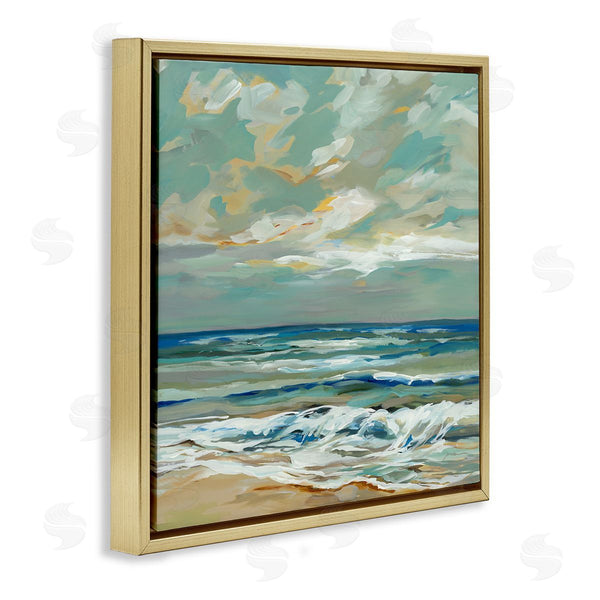 Stupell Industries Liz Jardine | Restless Beach Waves & Clouds