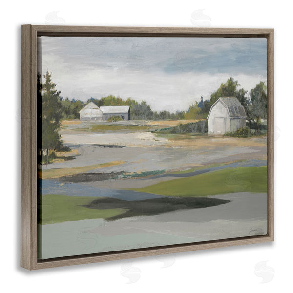 Stupell Industries Liz Jardine | Rural Farmland Vast Country Barn Agricultural Field Wall Art