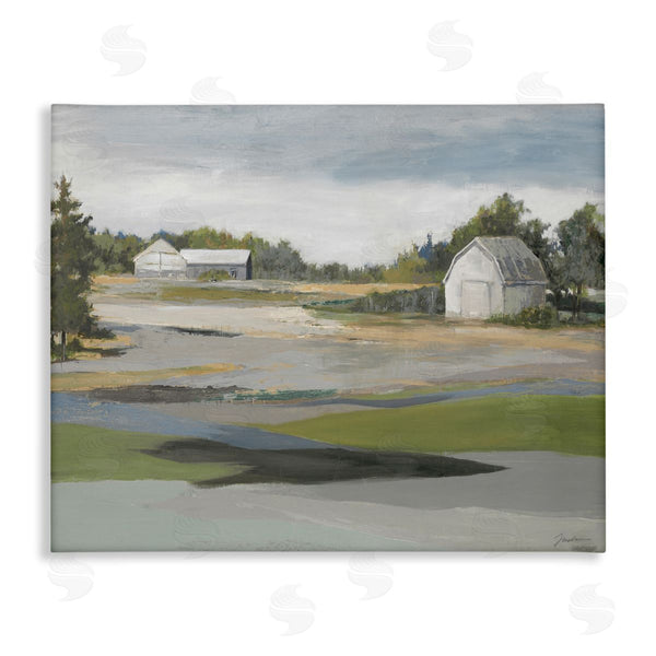stupell industries Liz Jardine | Rural Farmland Vast Country Barn Agricultural Field Wall Art
