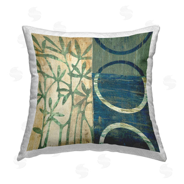 Stupell Industries Liz Jardine | Rustic Botanical Sprigs Abstraction Printed Throw Pillow