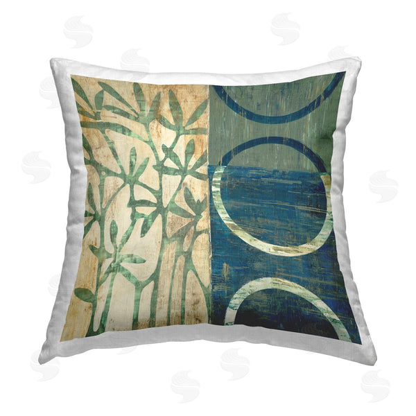 stupell industries Liz Jardine | Rustic Botanical Sprigs Abstraction Printed Throw Pillow