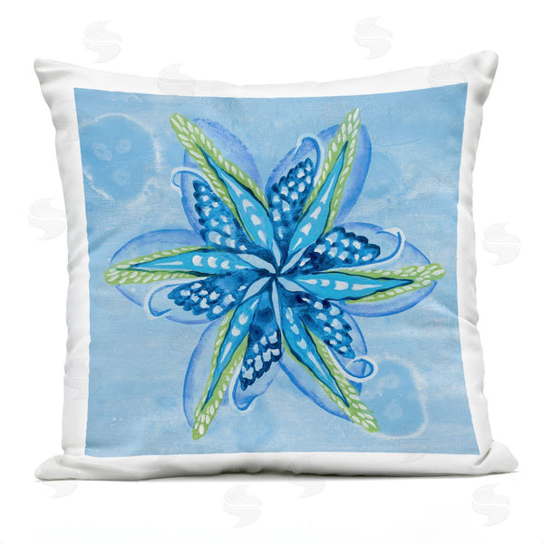 Stupell Industries Liz Jardine | Star Shaped Abstract Flower Printed Throw Pillow
