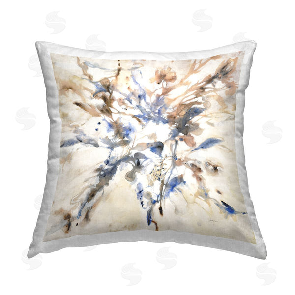 stupell industries Liz Jardine | Subtle Botanical Abstraction Printed Throw Pillow