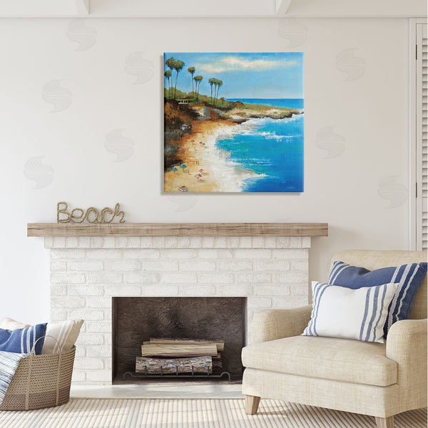 Stupell Industries Liz Jardine | Summer Beach Cove Wall Art