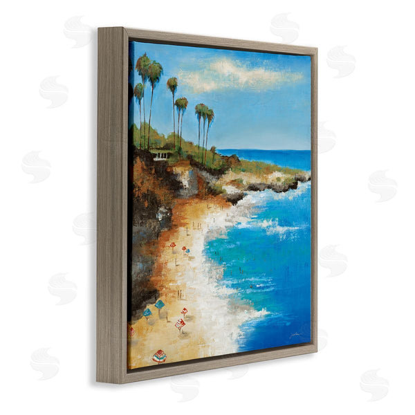 Stupell Industries Liz Jardine | Summer Beach Cove Wall Art