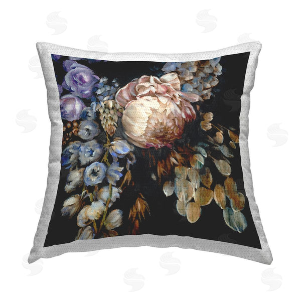 Stupell Industries Liz Jardine | Traditional Dark Flower Arrangement Printed Throw Pillow