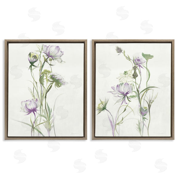 Stupell Industries Liz Jardine | Traditional Flower Stem Blossoms Wall Art