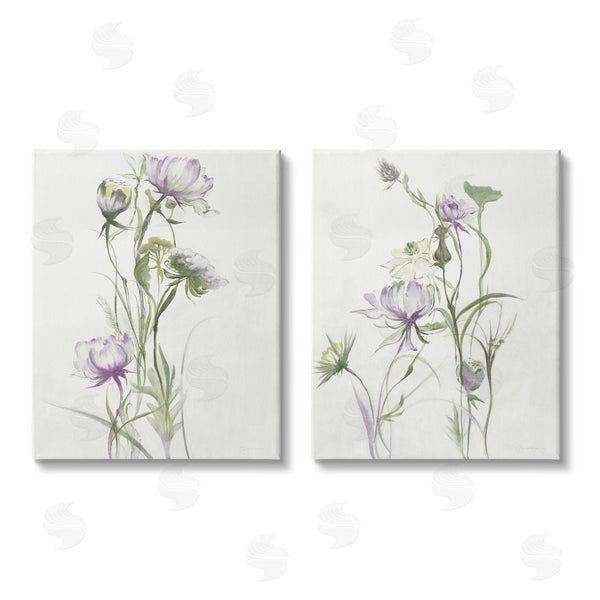 stupell industries Liz Jardine | Traditional Flower Stem Blossoms Wall Art