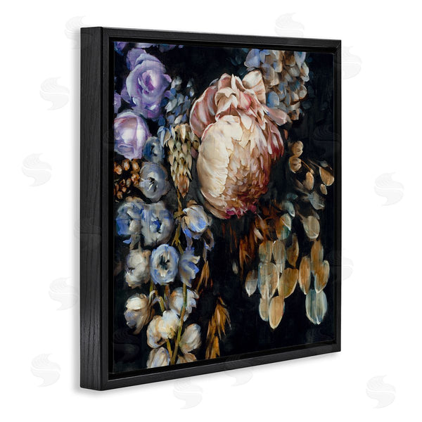 Stupell Industries Liz Jardine | Vintage Peonies On Black Wall Art