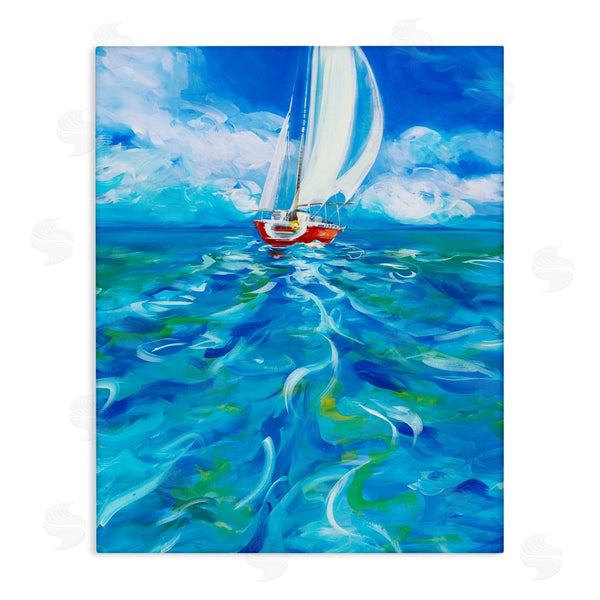 stupell industries Liz Jardine | Vivid Boat Wake Wall Art