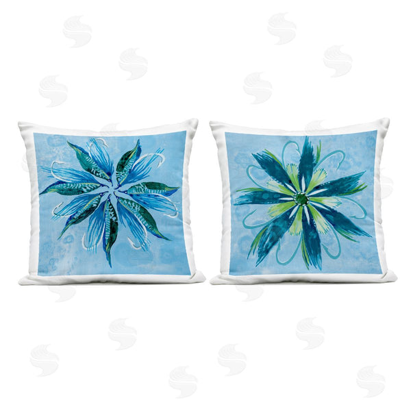 Stupell Industries Liz Jardine | Whimsical Flower Shapes Printed Throw Pillow Set