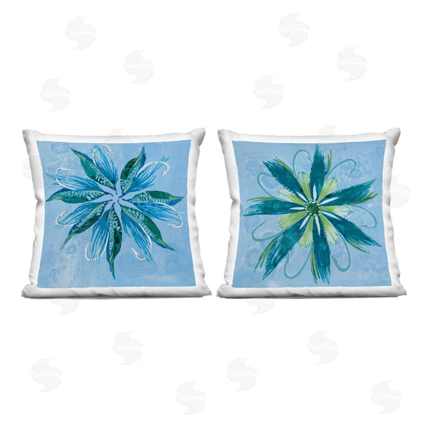 stupell industries Liz Jardine | Whimsical Flower Shapes Printed Throw Pillow Set