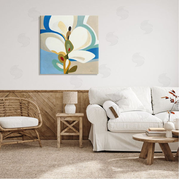 Stupell Industries Liz Jardine | White & Blue Orchid Wall Art