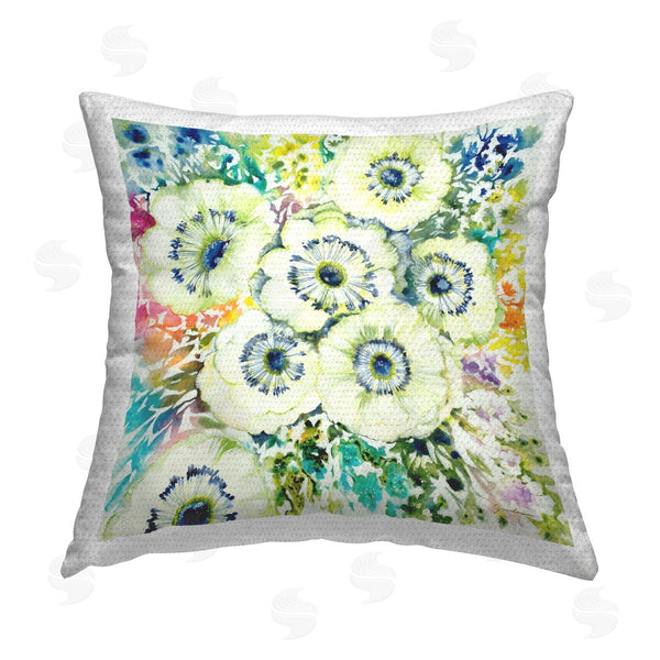 Stupell Industries Liz Jardine | Yellow Poppies Vivid Hues Printed Throw Pillow