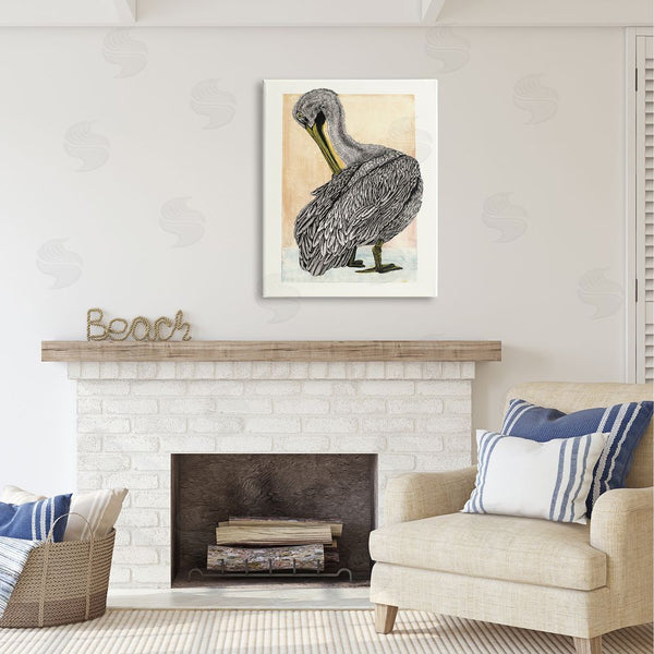 Stupell Industries Liz Sunridge | Detailed Pelican Drawing Wall Art