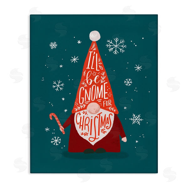 stupell industries Loni Harris | Gnome For Christmas Holiday Pun Funny Garden Elf Wall Art
