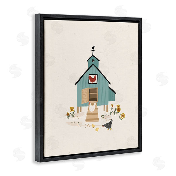 Stupell Industries Loni Harris | Grazing Chickens Hens Farm Wall Art