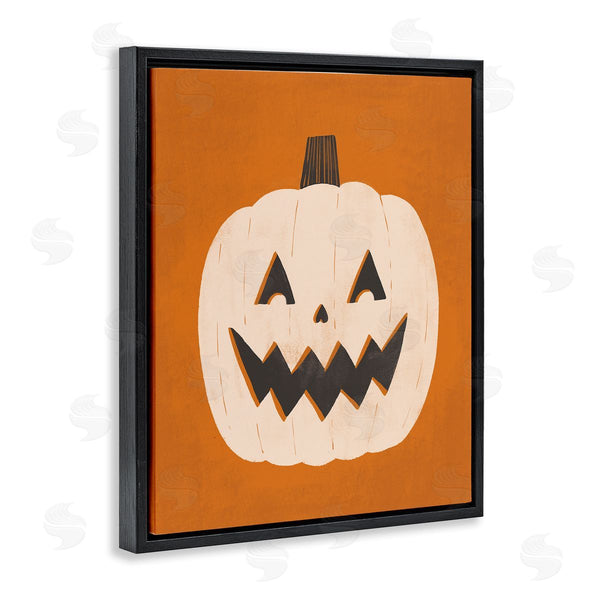 Stupell Industries Loni Harris | Happy Jack-o-Lantern Halloween Pumpkin Wall Art