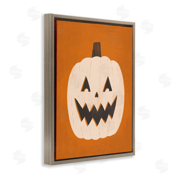 Stupell Industries Loni Harris | Happy Jack-o-Lantern Halloween Pumpkin Wall Art