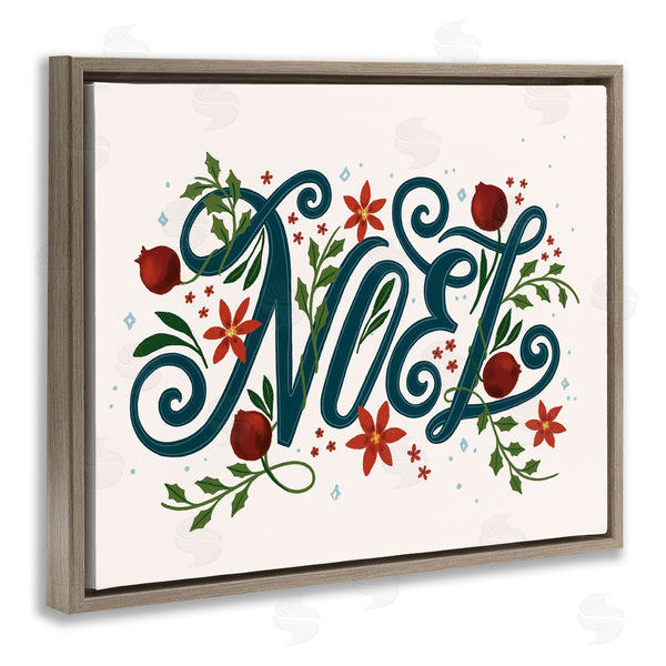 Stupell Industries Loni Harris | Noel With Rustic Winter Botanicals