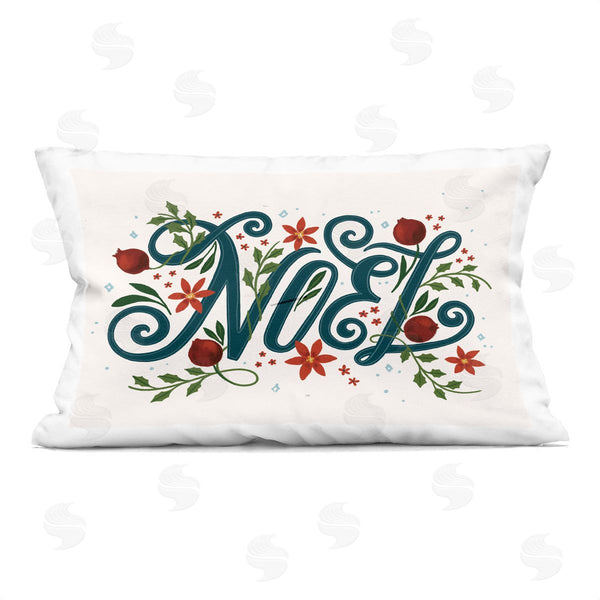 stupell industries Loni Harris | Noel with Rustic Winter Botanicals Printed Throw Pillow