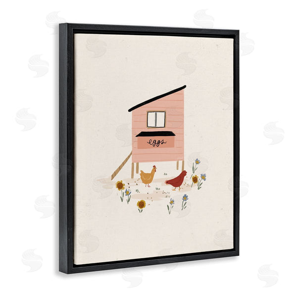 Stupell Industries Loni Harris | Pastel Hen House Eggs Chickens Wall Art