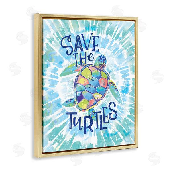 Stupell Industries Loni Harris | Save The Turtles Tie Dye
