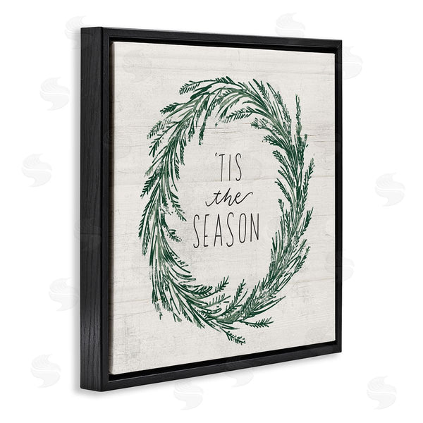 Stupell Industries Loni Harris | Tis The Season Holiday Wreath Wall Art