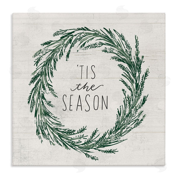 stupell industries Loni Harris | Tis The Season Holiday Wreath Wall Art